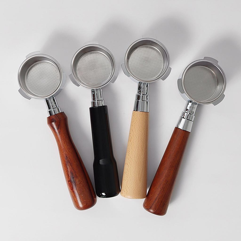 51 мм бездонный портафильтр стильная деревянная ручка 51 мм портафильтр инструменты для заваривания кофе для эспрессо-машин