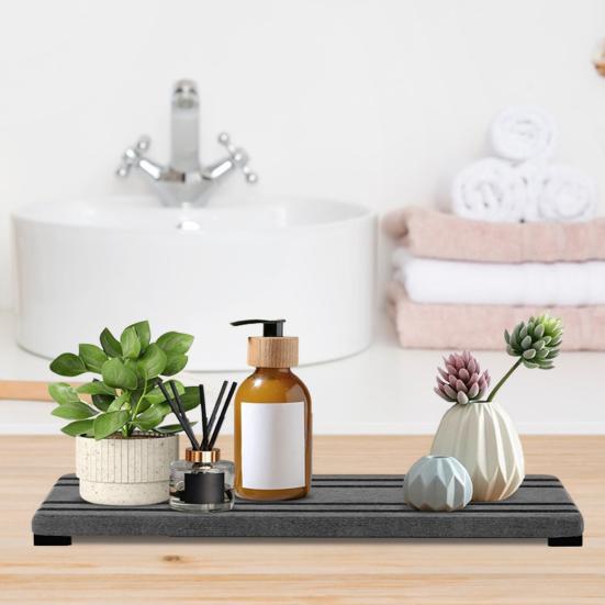 3 шт. водопоглощающий каменный поднос в полоску дизайн быстросохнущий сливной коврик для раковины противоскользящий держатель для мыла для кухни ванная комната туалетные столики