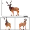 Набор игрушечных моделей диких животных: Статические фигурки антилопы и пятнистого оленя для детей