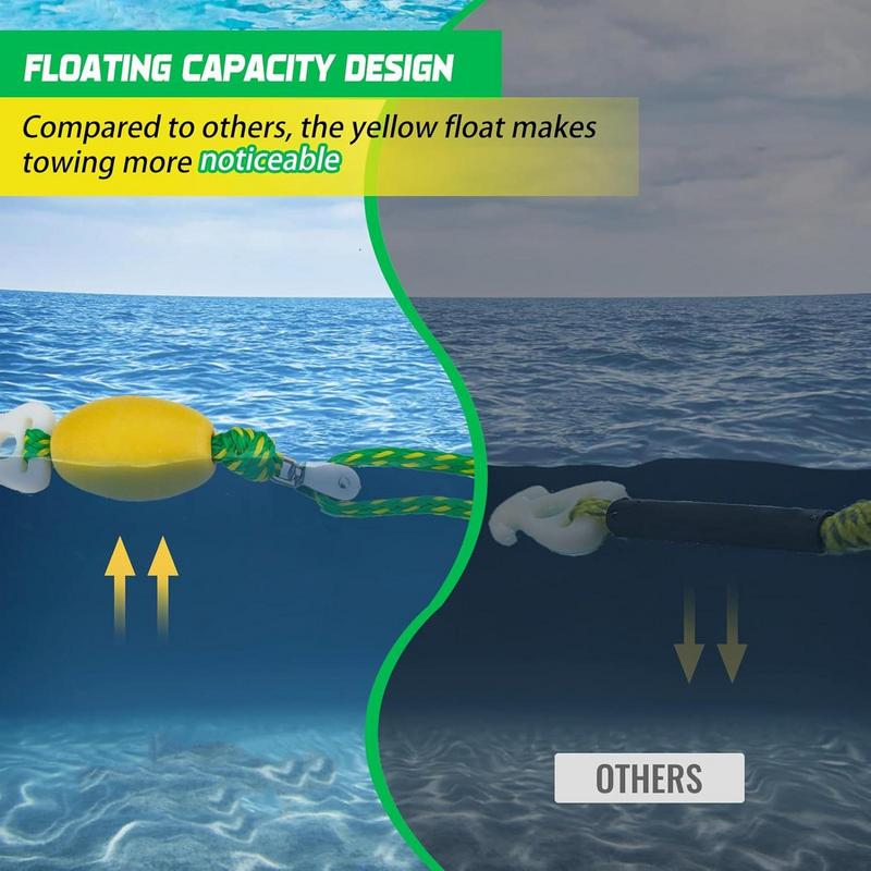 Тяговый ремень для водных лыж Управление лодкой Буксировочный трос Тюбинг-жгут Высокопрочный Водный спорт Буксируемый соединитель Буксировка Буксировочная трубка Для