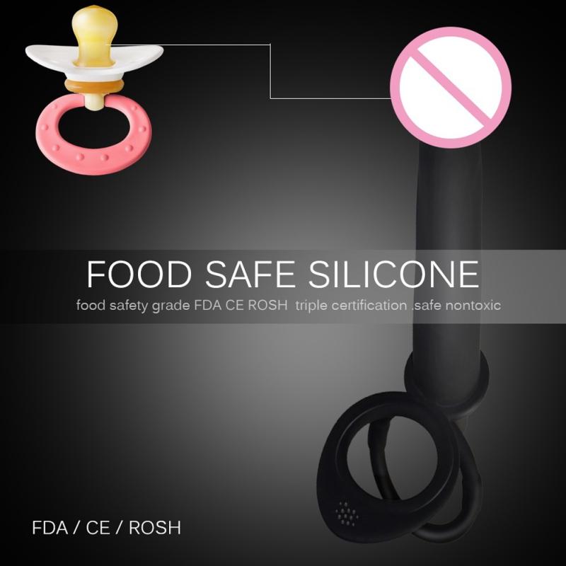 Double Penetration Vibrator Sex Toys Strapon Dildo Vibrator Strap On Analplug for Man Adult Sex Toys