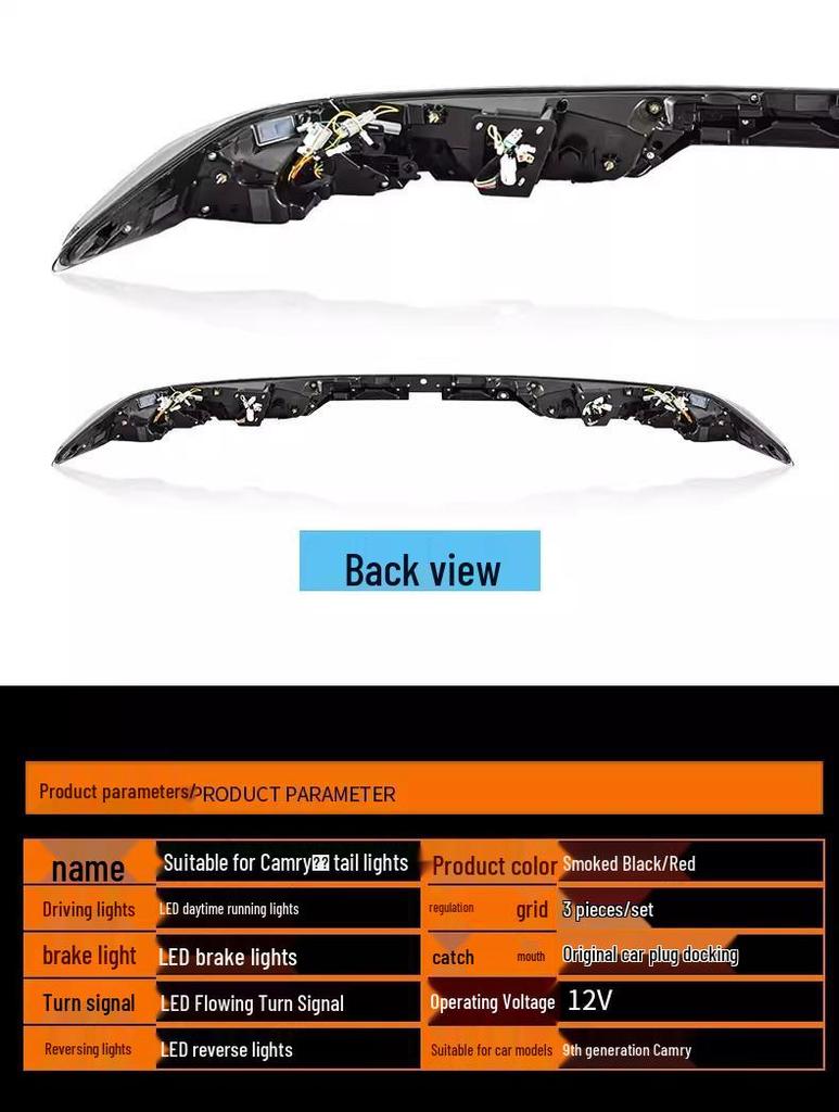 Светодиодный задний фонарь для Toyota Camry 2024-2026 с динамическим поворотником