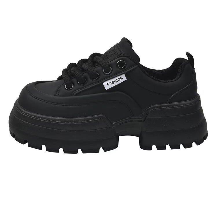 Popular Versatile Platform White Shoes Spring Niche Board Shoes Women's 2025 Spring New Height-increasing Casual Sports Shoes Women