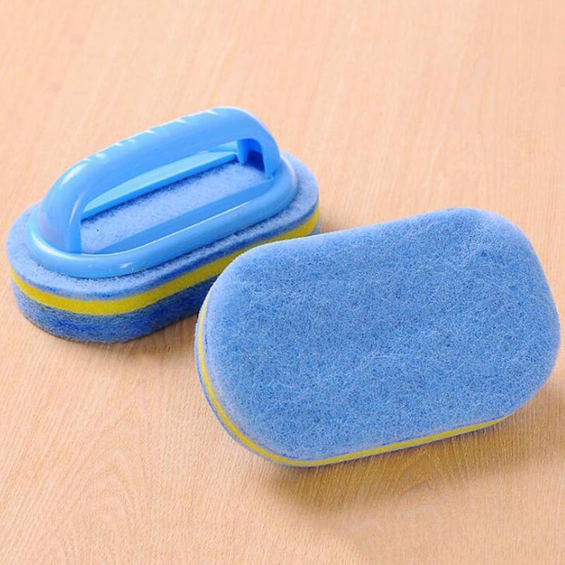 Kitchen Cleaning Wall Cleaning Bath Brush Tub Scrub Sponge Brush with Handle Kitchen Pool Scrub Cleaning Brush