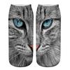 Yousheng Realistic Cat Face Socks 3D Cat Print Socks Breathable Cute Kitten Socks Funny Xmas Birthday Gifts for Women Men Cat Lovers