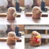 Capybara Plush Keychain Collectible Toy Short Fur Gift For Kids Teens Bag Charm