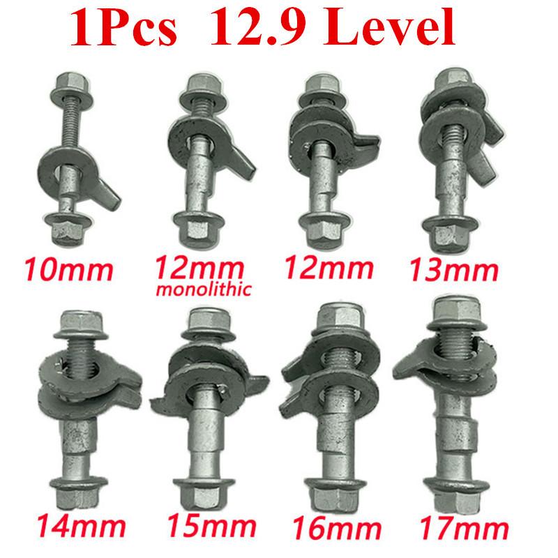 1Pcs 12.9 Car Wheel Alignment Camber Adjustment Screw Bolt Kit Cam Bolt 10mm 12mm 13mm 14mm 15mm 16mm 17mm Fits Wheel Alignment
