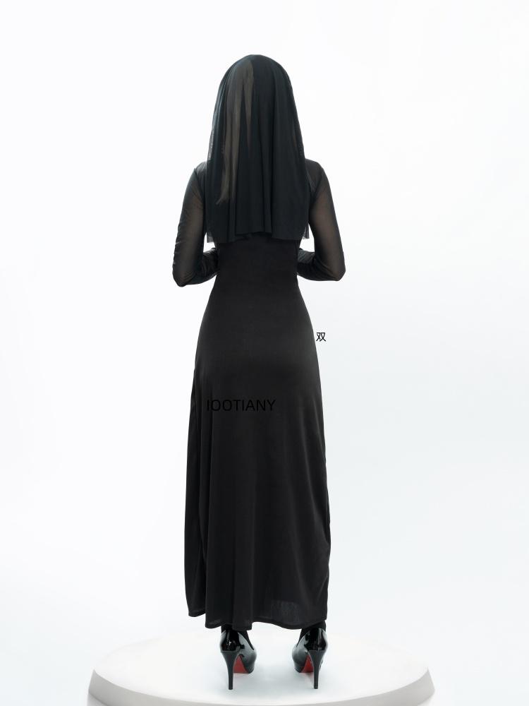 Хэллоуин Милое Женское Аниме Костюм Монахини Ролевая Игра Костюмы для Выступлений Сексуальное Женское Карнавальное Платье Костюм Сестры Новый