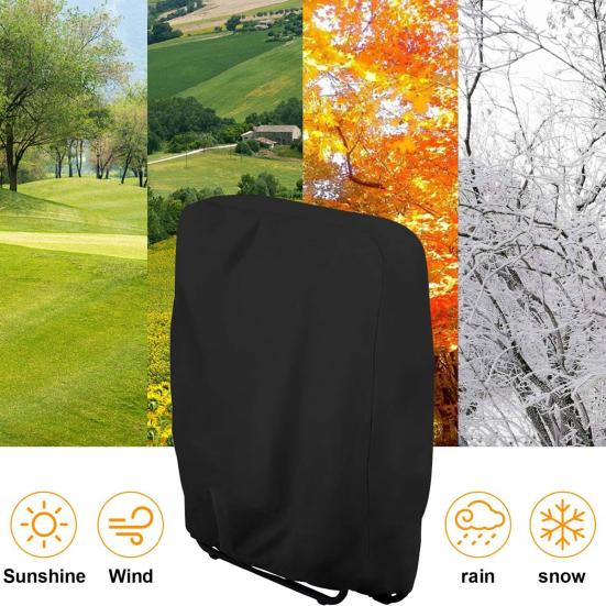 Чехол для складного стула, чехол для шезлонга, пылезащитный чехол, ветрозащитный, водонепроницаемый, устойчивый к УФ-излучению, защита от разрывов, защита от УФ-излучения для уличной мебели, дивана