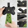 Dog Poop Pickup Bag Dispenser with Leash Clip Pet Waste Bag Dispenser for Dog Pooper Pet Outdoor PoopBag Leathers Holder