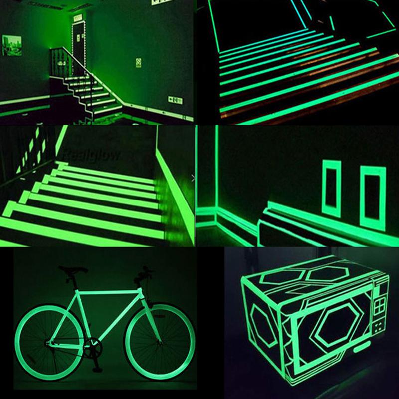 Emergency Logo In The Dark Stickers Decorative Glow Luminous Tape Self-Adhesive Party Supplies