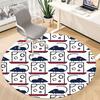 1pc Mouse Cheese Office Round Area Rug,  Mat Suitable For Office, Under Office Chairs Bedroom Living Room Home Decor, Room Deco