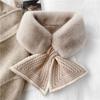 Thicken Neck Scarf Faux Rabbit Fur Plush Scarf Cute Neck Warmer  Winter