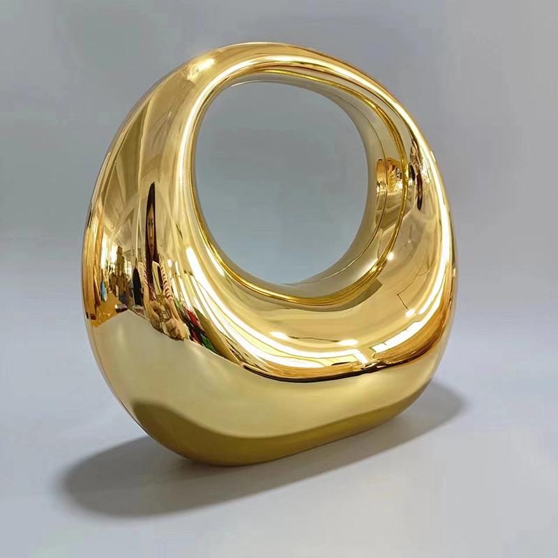 Акриловые женские сумки, роскошные сумки в форме полумесяца, новая модная индивидуальная сумка, чемодан для макияжа, сумка для ужина, украшение дома