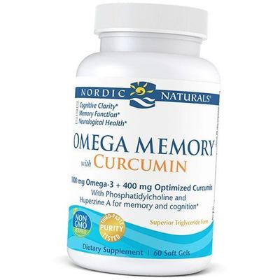 Омега для памяти с куркумином, Omega Memory with Curcumin, 60гелкапс (67352030)