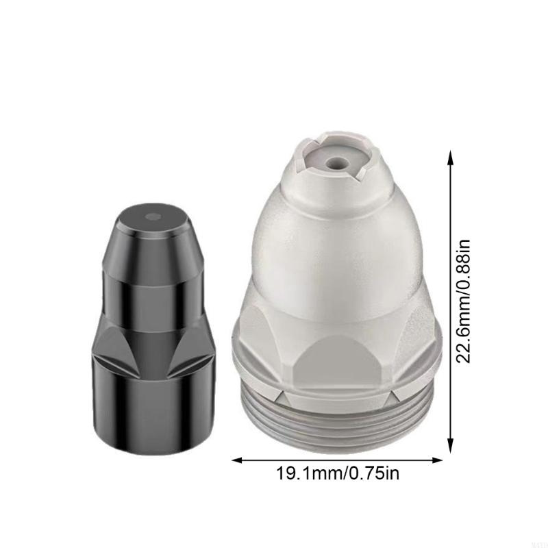 10PCS Professional Plasma Cutting Tip Nozzle with Thermals Protections Coating for Automotive Repair M4YD