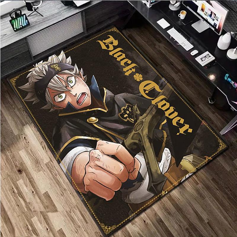 Black Clover: Magic Battle Home carpet Office Decorative Carpet For Living Room Bedroom Door Mat Floor Rug Computer Chair Area Rug