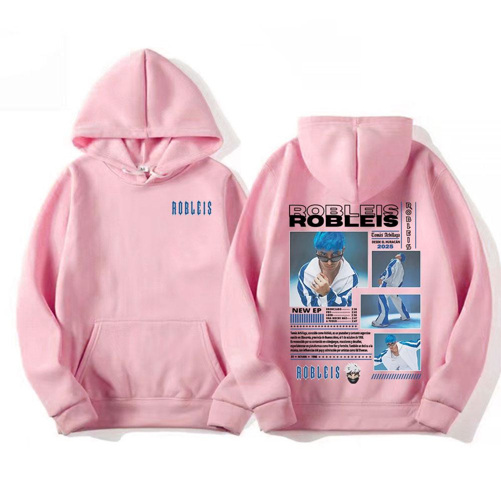 Rapper Robleis Album Tour 2025 Merch Hoodie Men's Clothing Fashion Aesthetic Sweatshirt Male Casual Comfort High Quality Hoodies