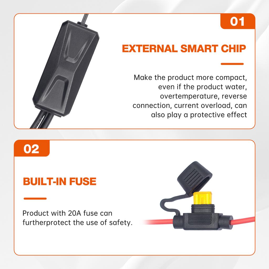 PD QC3.0 USB зарядное устройство для мотоцикла Type C быстрое зарядное гнездо крепление на руль адаптер питания для велосипеда мото