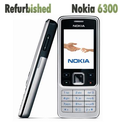 Восстановленный оригинальный мобильный телефон Nokia 6300 с 1 SIM-картой