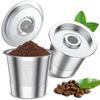 Совместим с кофемашинами Ninja CFP101, PB041 и PB051 Многоразовый фильтр-капсула K-Cup из нержавеющей стали для кофемашин K-Cup (Домашний офис)YJKJ-K-cup01