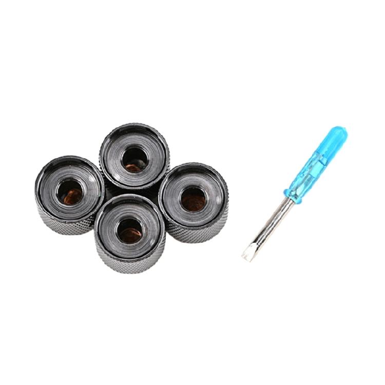 4Pcs Guitar Knobs Volume Tone Control Guitar Knobs Top Hat Knobs 6mm Shaft Hole