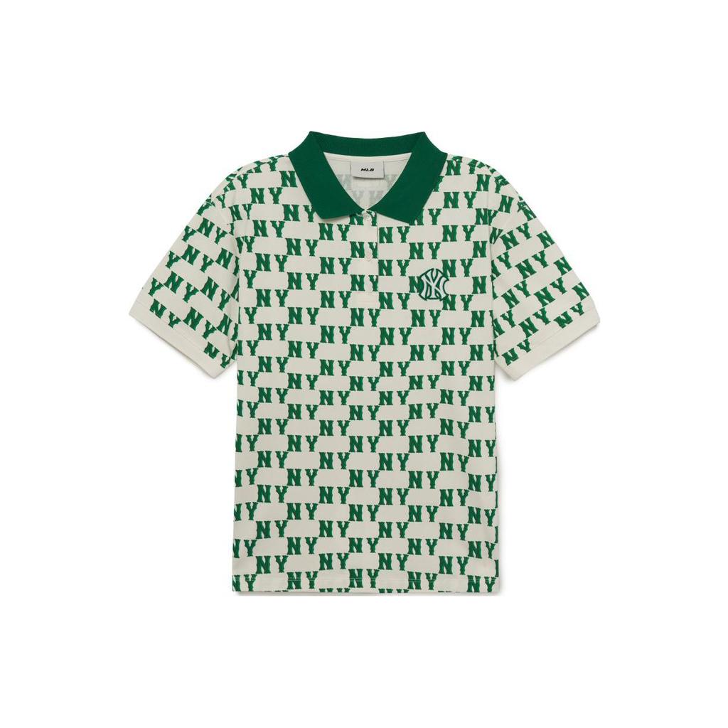 Новые женские поло MLB New York Yankees, зеленые 3FPQM0233-50GNN
