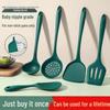 Набор силиконовых лопаток и половников, устойчивых к высоким температурам - Защита от ожогов, С прорезями для приготовления пищи