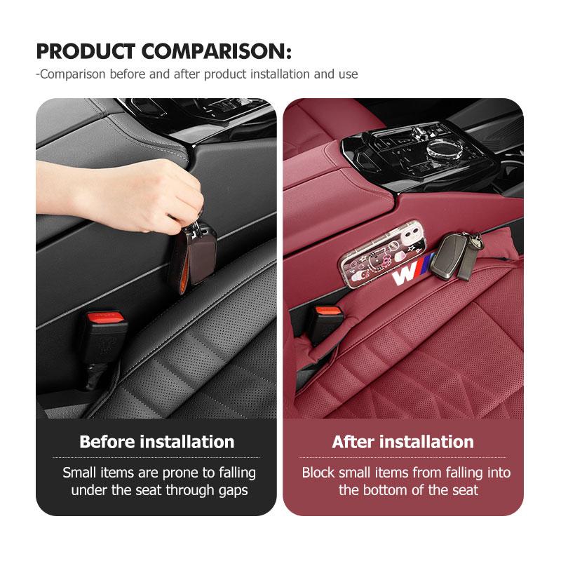 Leather Car Seat Gap Plug Filler Leakproof Pad Accessory For BMW E93 F10 F20 F30 F40 F15 F25 F26 F31 F49 F86 M3 M5 X3 PU0