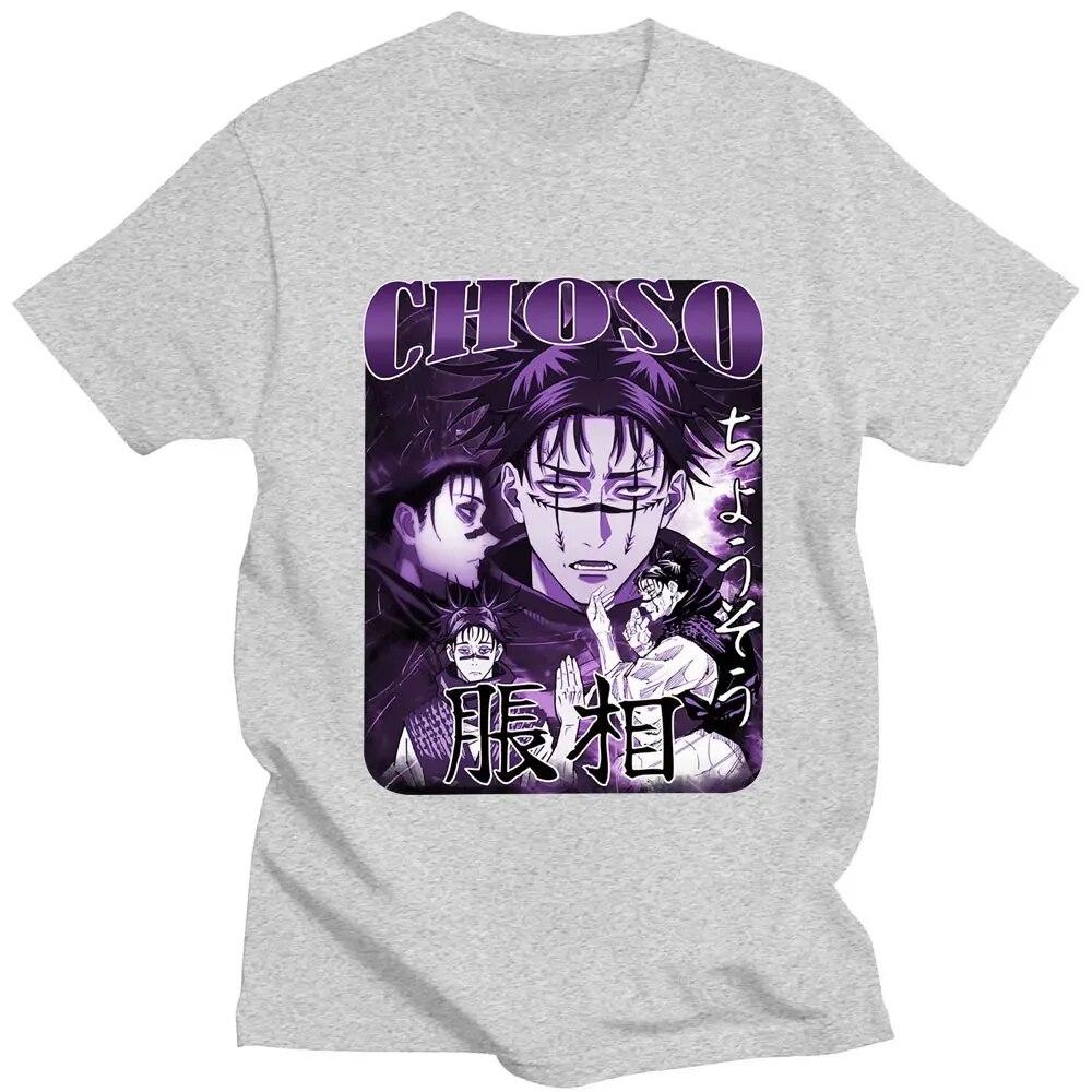 Jujutsu Kaisen Свободная повседневная футболка Unisexga с рисунком Unisex FeUnisex Harajuku Модная хлопковая футболка Классная уличная одежда больших размеров