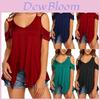 Элегантная женская шифоновая футболка с открытыми плечами и V-образным вырезом, с классическим вневременным очарованием