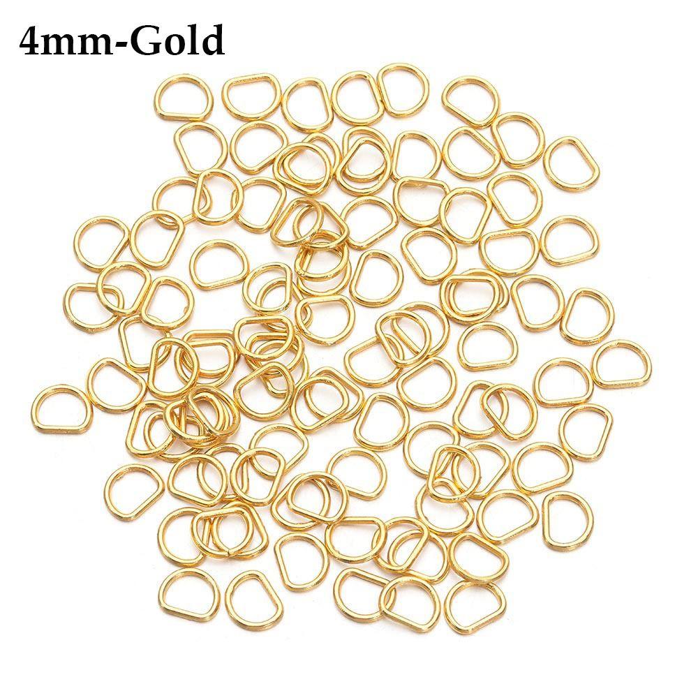 4мм/5мм Мягкие игрушки Мини Сверхмаленькая D-пряжка Сделай сам Куклы Пряжки Аксессуары для кукольных сумок Пуговицы для ремня