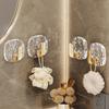 4PCS Self-adhesive Wall Hooks Acrylic Bathroom Hooks for Hanging Waterproof Adhesive Hook Towel Holder Home Accessories
