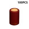 100Pcs Heat Shrink Capsules Wine Bottle Capsules Wine Heat Shrinkable Cap Wine Shrink Film Wrap For Straight Mouth Bottle