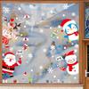 Santa Claus Electrostatic Sticker Decorations, Glass Doors, Reindeer Window Stickers, Scene Arrangements, Window Flower Stickers