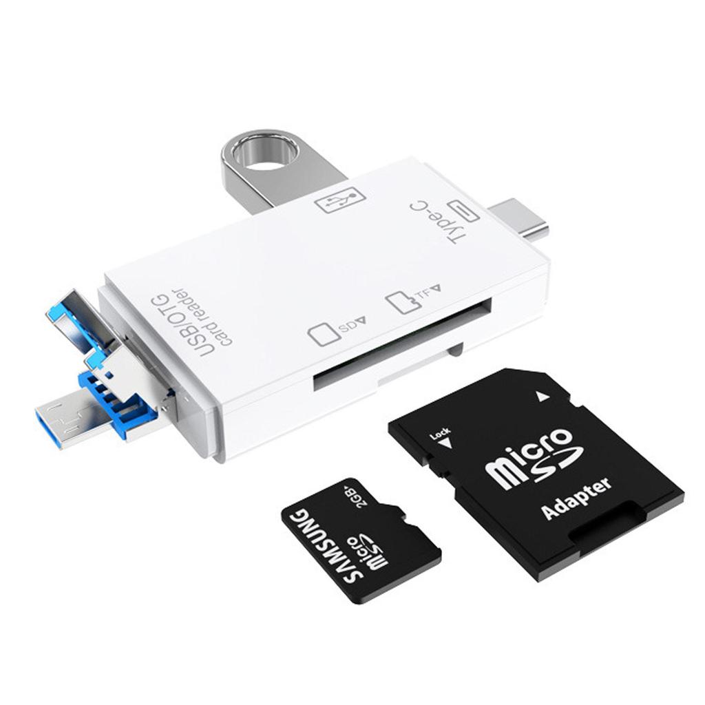 Многофункциональное устройство чтения карт USB 3.0 Type-C с OTG 2.0 для телефона и компьютера Android, поддержка дисков SD/TF/U