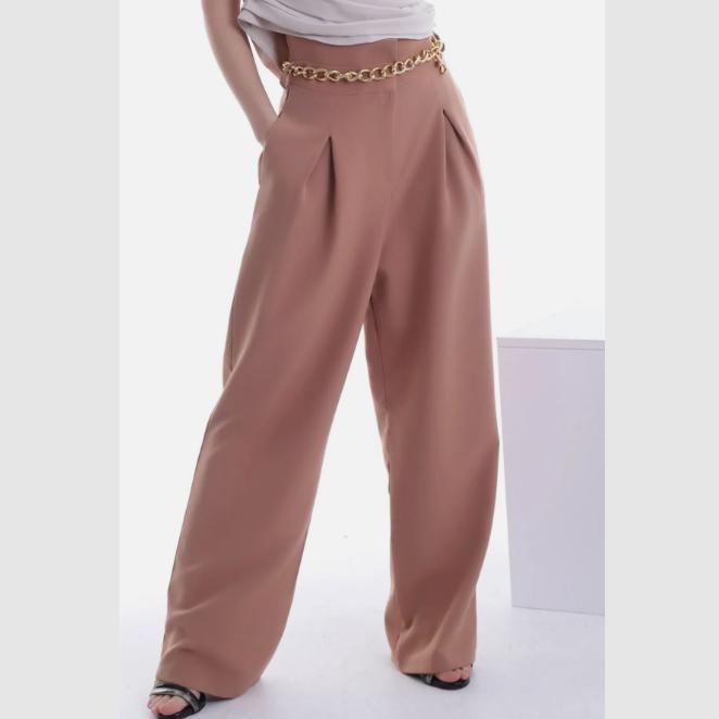Удобные и стильные брюки Plazzo с широкими штанинами и карманами с высокой талией