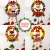 1/3PCS Christmas Glowing Flower Ring Pendant Handmade DIY Ornament Creative Decoration for Kindergarten Party Kids Holiday Decor