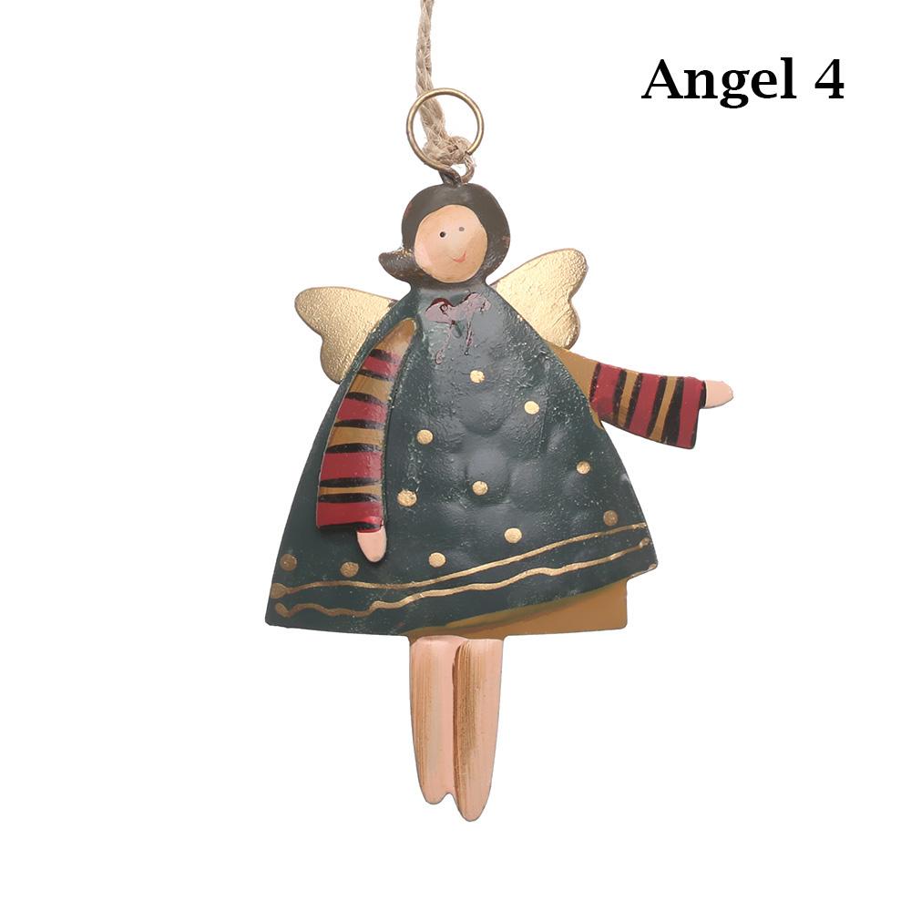 Supply Xmas Tree Embellishment Cartoon Angel Christmas Decorations Santa Claus Hanging Pendants