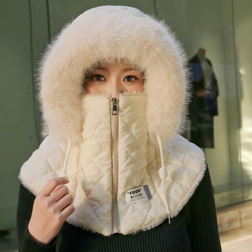 Windproof Balaclava Ski Mask Plush Ear Protection Hat Cycling Cap Winter Hat Outdoor