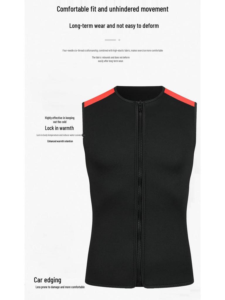 Унисекс гидрожилет для дайвинга 3 мм с капюшоном – Теплый гидрокостюм для серфинга, виндсерфинга и защиты от холода