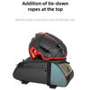 Bike Trunk Bag Large Capacity Reflective Bicycle Rear Rack Bag Multi Purpose Bike Luggage Bag Durable and Wateresistant