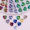 Heart Gem Crystal Rhinestone Pendant for DIY Earrings