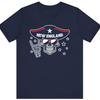 New England Football T-Shirt Trendy Rock On Skeleton Graphic Tee