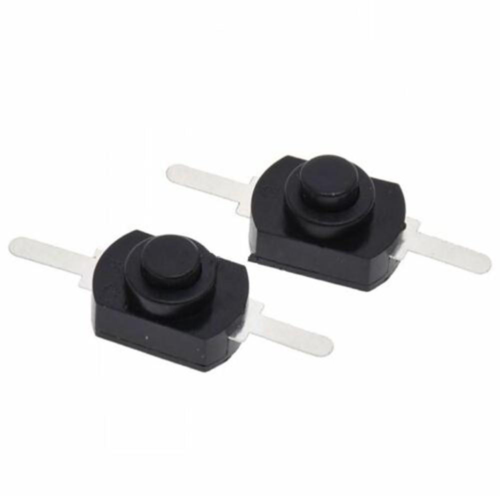 10x 1A 30V DC 250V Black Latching On Off Mini Torch Push Button Switch