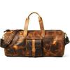 New Full Grain Leather Duffle Bags for Men | Genuine Buffalo Leather Travel Overnight Weekender Luggage Bag