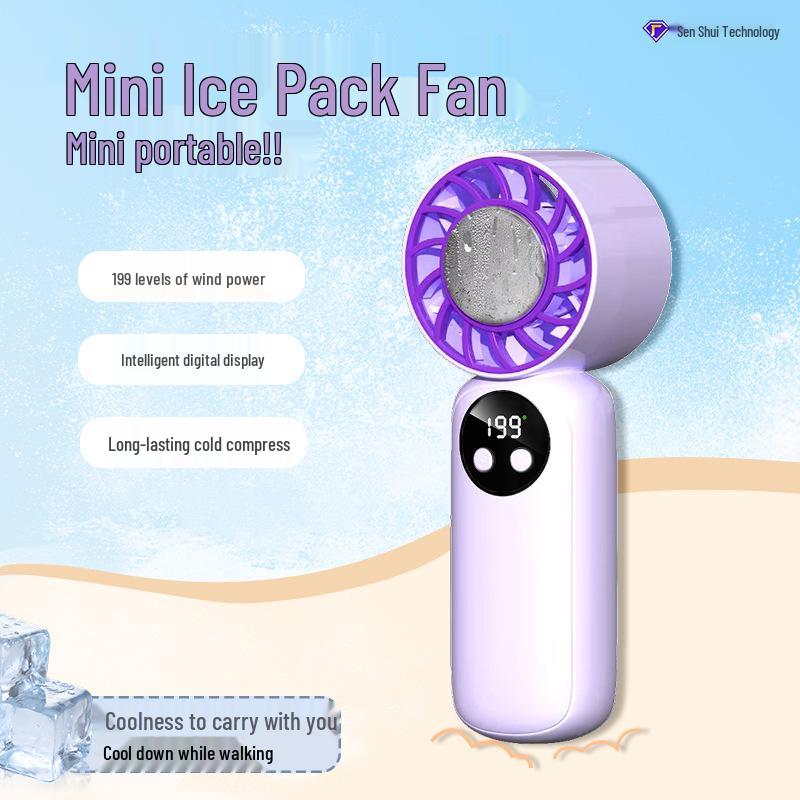 USB Rechargeable Silent Handheld Mini Fan with Long Battery Life