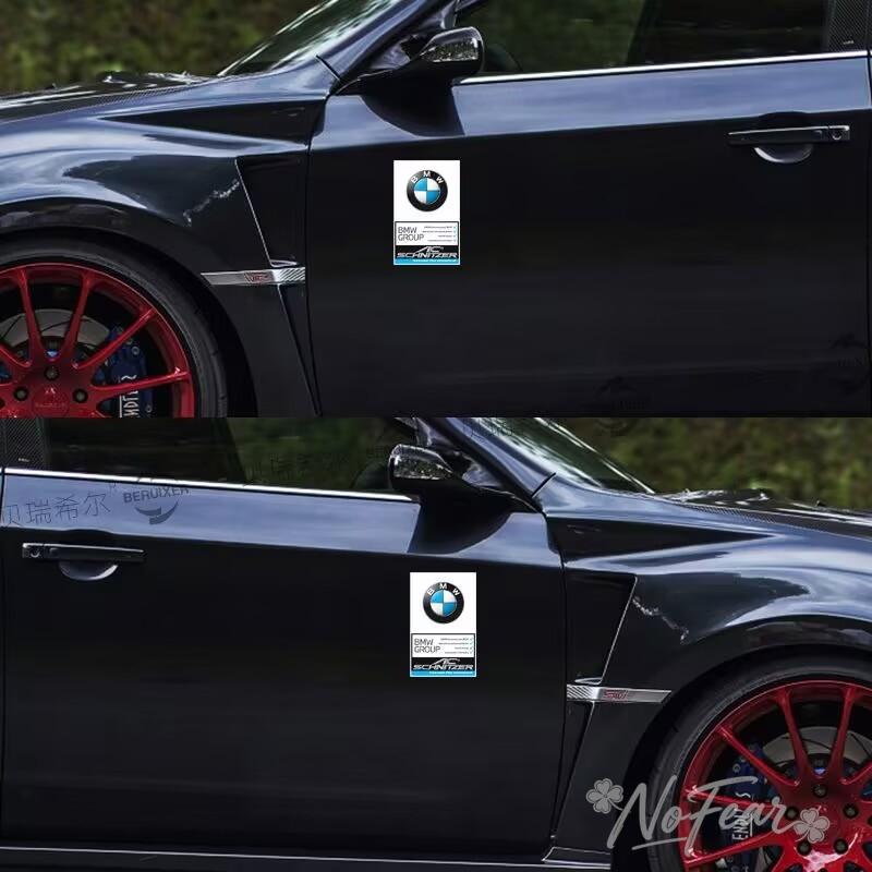 1pc For BMW M Power I3 G08 F15 F16 G20 E34 F94 F95 G30 G11 G12 E36 Static Car Head Glass Stickers Decorative Emblem Vinyl Decal RG2