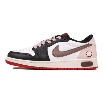 Air Jordan 1 RISK Низкие Винтажные Баскетбольные Кроссовки GS Розово-Коричневые CZ0858-106(Team27-S-BOX)