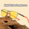 Trendy Ultralight Sports Sunglasses Men Women's Vintage Square Night Vision Glasses for Driving Retro Classic UV400 Goggles